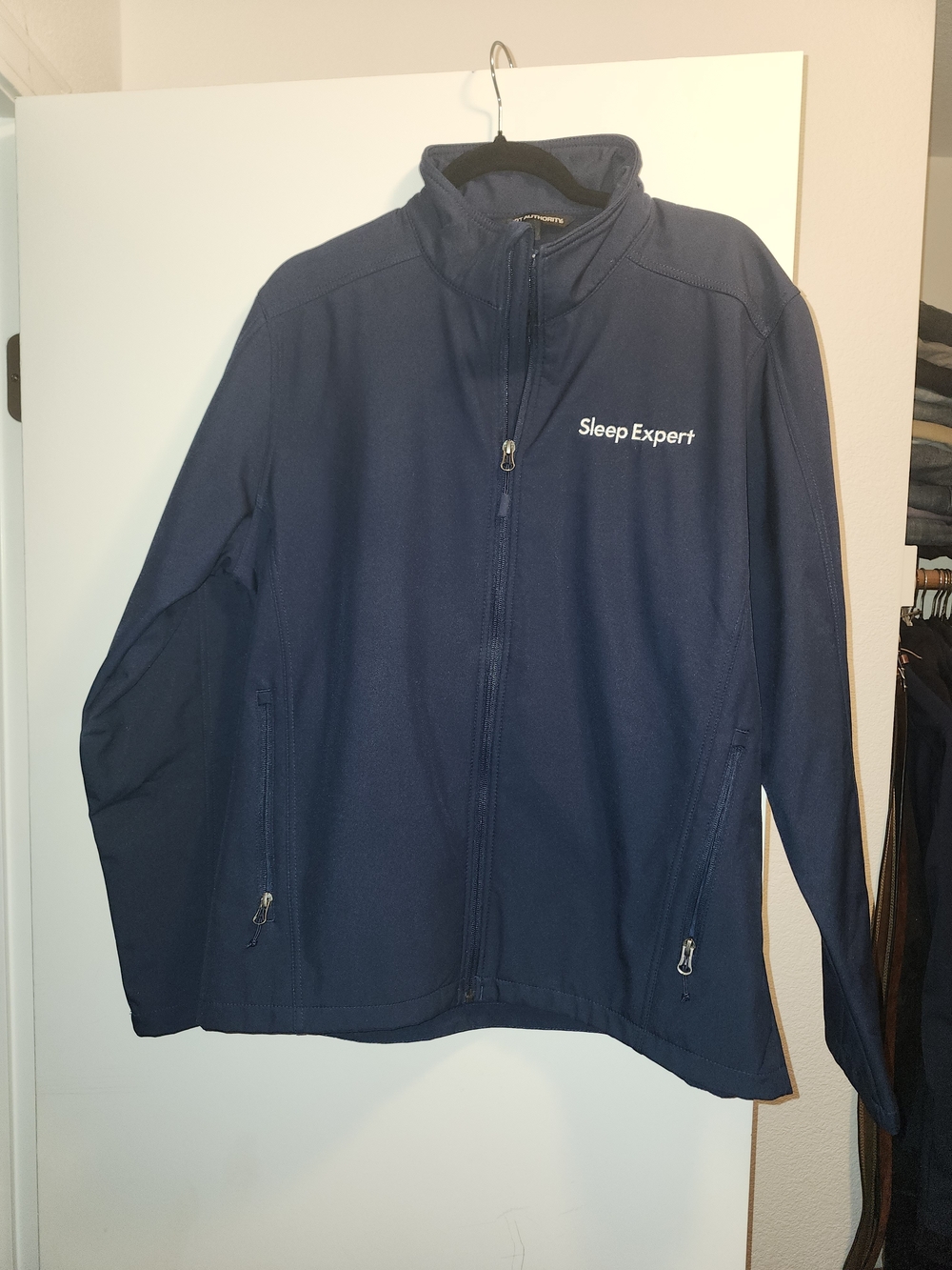 Mattress Firm Sleep Expert Navy Full-Zip Lightweight Jacket Men's Large